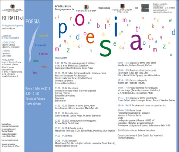 Programma Ritratti di Poesia